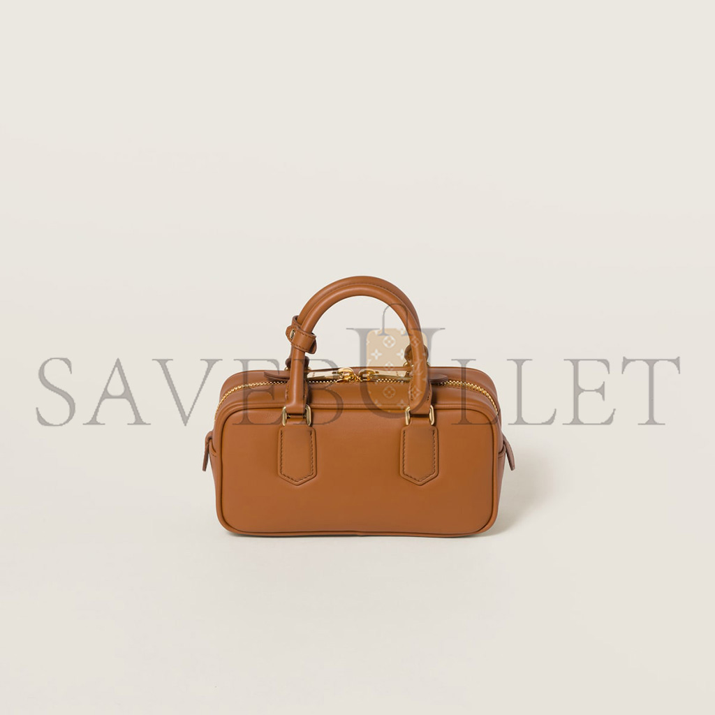 MIU MIU ARCADIE LEATHER BAG 5BB142 (22*10.5*7.5cm) MIU MIU ARCADIE LEATHER BAG 5BB142 (22*10.5*7.5cm)